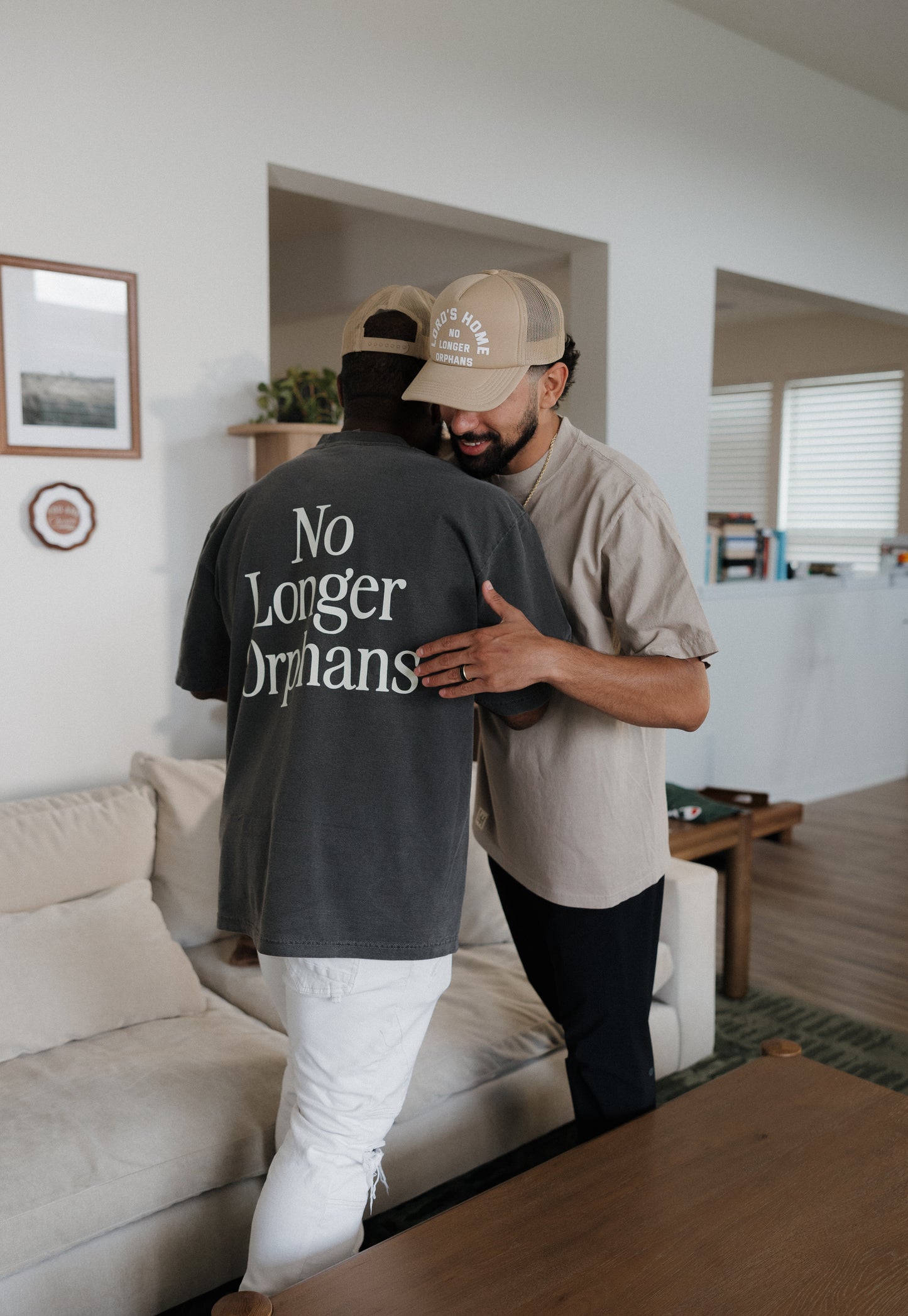 No Longer Orphans Tee — Washed Black
