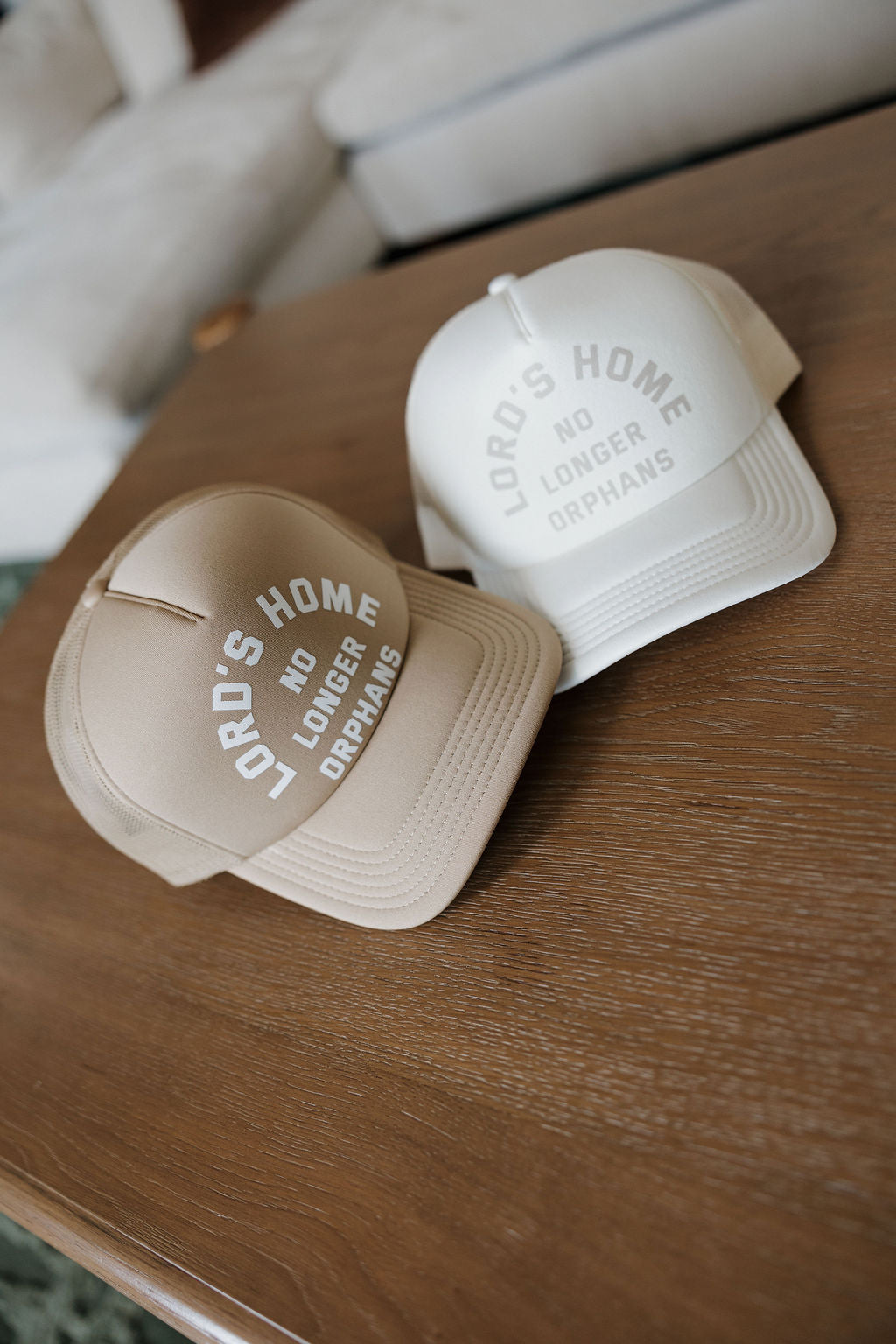 No Longer Orphans Trucker Hat — Off White