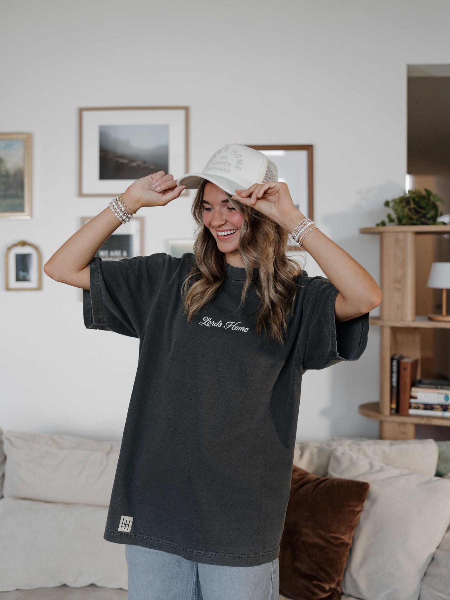 No Longer Orphans Tee — Washed Black