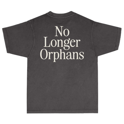 No Longer Orphans Tee — Washed Black
