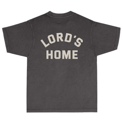 Lord's Home Tee — Washed Black