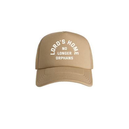 No Longer Orphans Trucker Hat — Sand